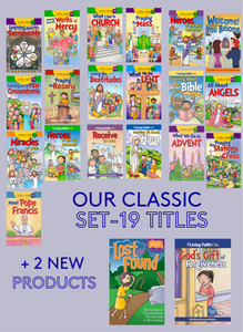 Children's sticker Booklets Complete Set - 21 Titles